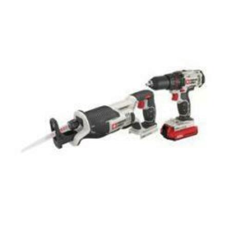 WORLDWIDE SOURCING Porter-Cable PCCK603L2 Combination Tool Kit, Battery Included, 1.5 Ah, 20 V, Lithium-Ion 1295